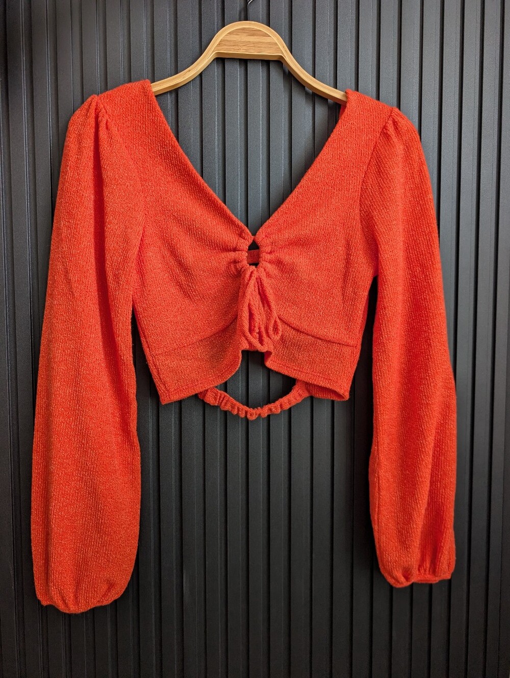 Le Lis Vibrant Orange Crop Top